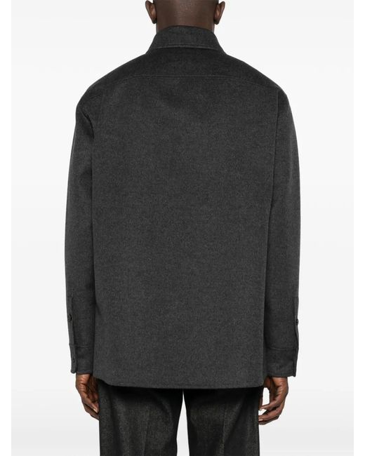 Loewe Black Pocket-Detail Overshirt for men