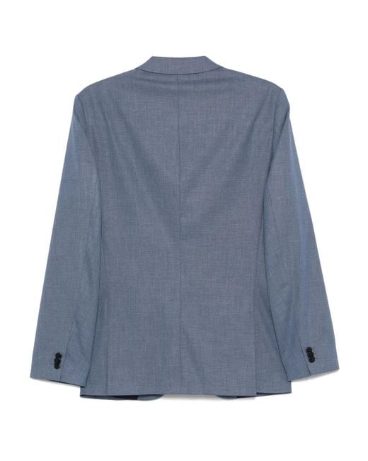 HUGO Blue Single-Breasted Blazer for men