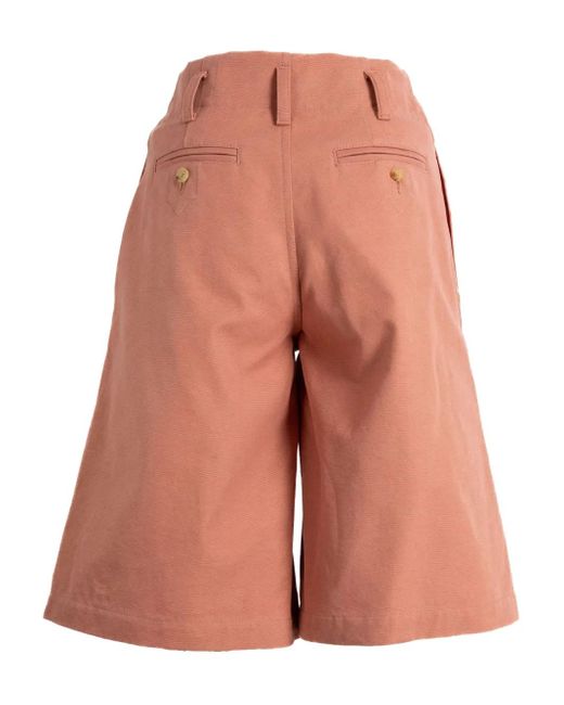 Chloé Pink Pleated-Details Shorts
