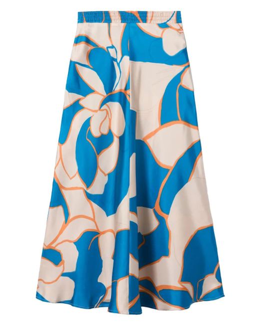 【関税込み】LA DOUBLE J LUNGOMARE' SKIRT LA DOUBLEJ + MOTHER Lungomare printed silk-twill midi skirt