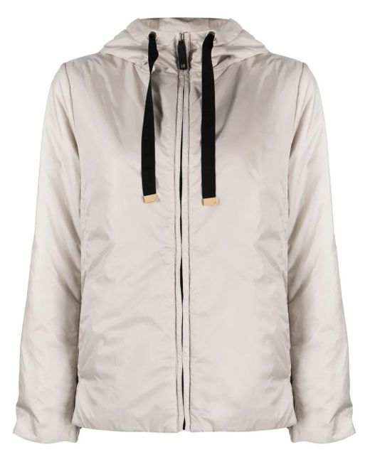 Max Mara フーデッド パデッドジャケット Natural
