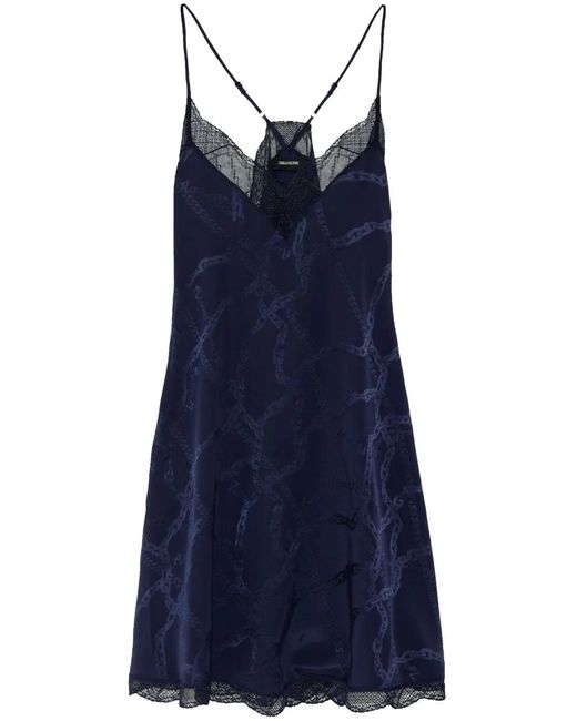 Zadig & Voltaire Blue Risty Mini Dress
