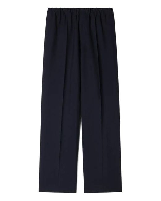 Sandro Blue Wide-Leg Trousers for men
