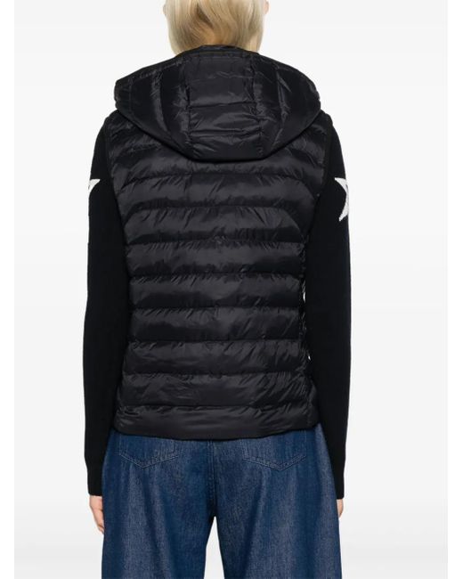 Polo Ralph Lauren Black Sleeveless Puffer Jacket With High Collar