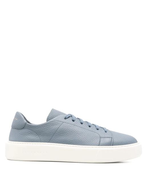 Henderson Blue Leather Sneakers for men