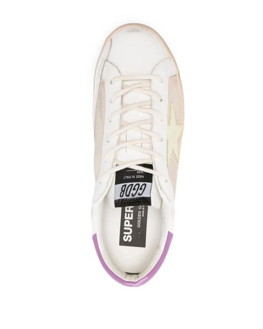 Golden Goose Deluxe Brand Multicolor Distressed Calf Leather Superstars