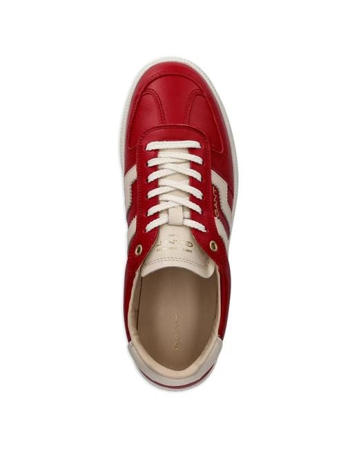 Gant Red Cuzima Leather Sneakers