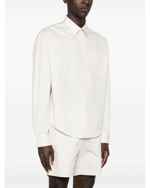 Camisa con bordado Ami de Coeur AMI de color White
