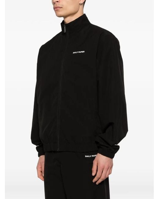 Daily Paper Black Zip Jacket for men