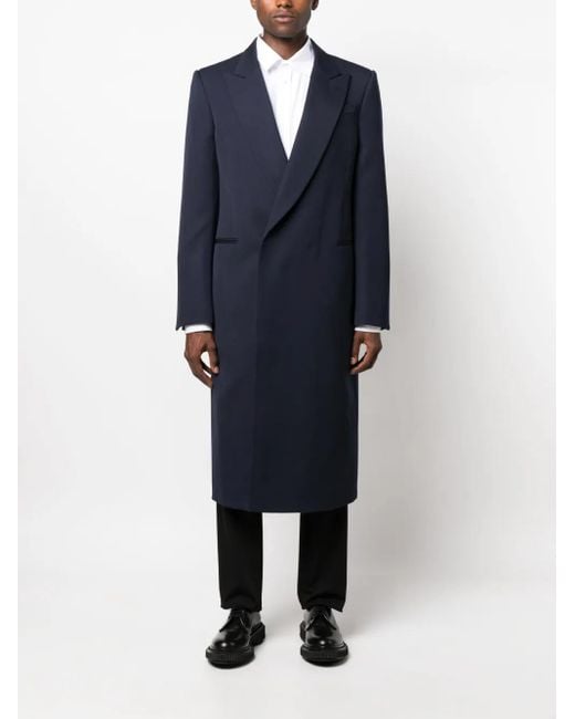 McQueen Blue Cappotto for men