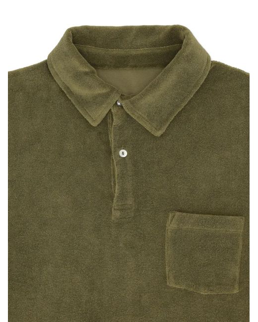 Fortela Green Missourim Pocket-Button Polo Shirt for men