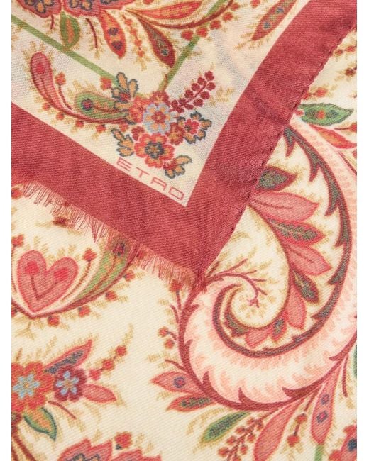 Etro Pink Silky Scarves