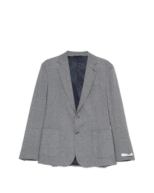 Gant Gray Notched Lapel Blazer for men