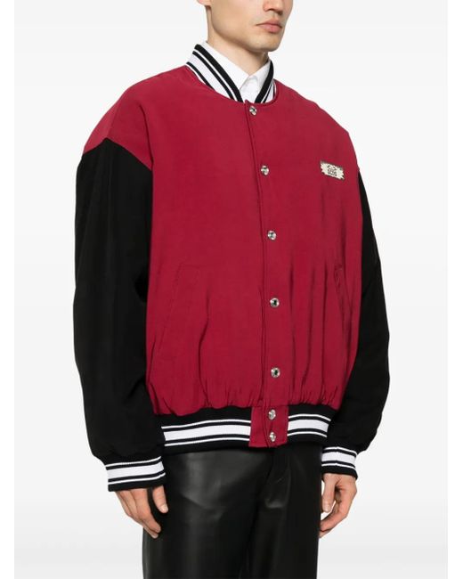 Gcds Sunny Bomberjacke Im College-Look in Red für Herren