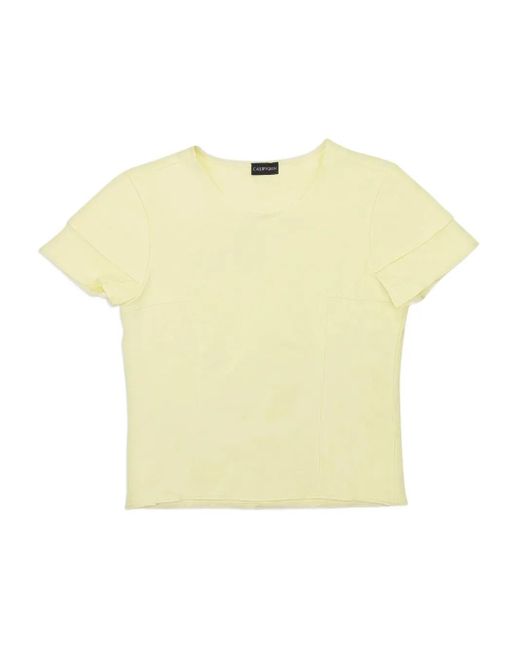 CALLIPYGIAN Yellow Short Sleeve T-Shirt