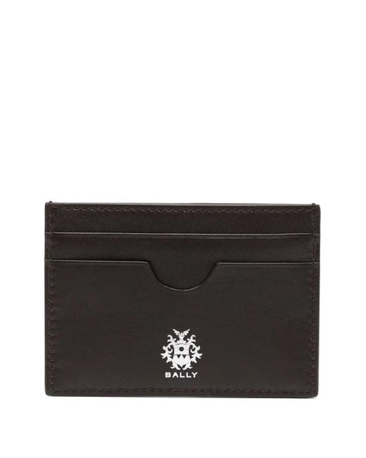 Bally Black Leather Cardholder for men