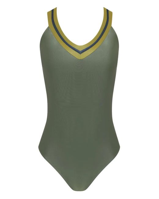 Maillot De Bain À Col V Lygia & Nanny en coloris Green