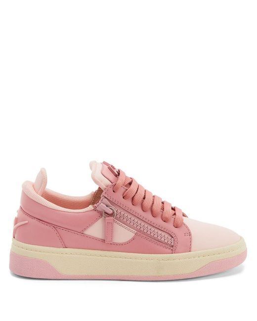 Giuseppe Zanotti Pink Gz94 Leather Sneakers