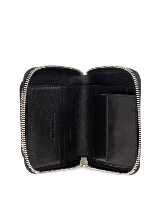 DSquared² Black Logo-Plaque Zip Wallet