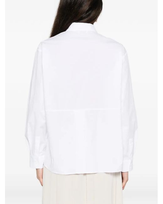 Peserico White Long-Sleeve Shirt