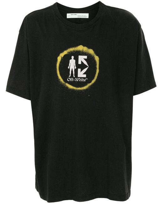 Off White C O Virgil Abloh Cotton Oversized Half Arrow T Shirt In Black For Men Lyst Off White C O Virgil Abloh Cotton Oversized Half Arrow T Shirt In Black For Men Lyst