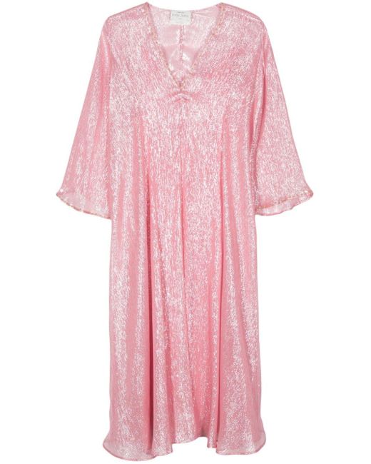 Forte Forte Pink Metallic-effect Dress