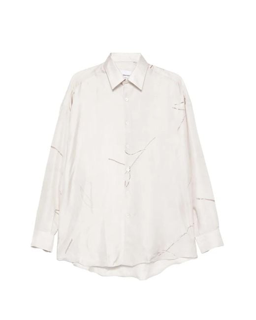 Costumein White Graphic Shirt for men