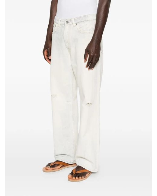 Our Legacy White Jean À Effet Usé for men