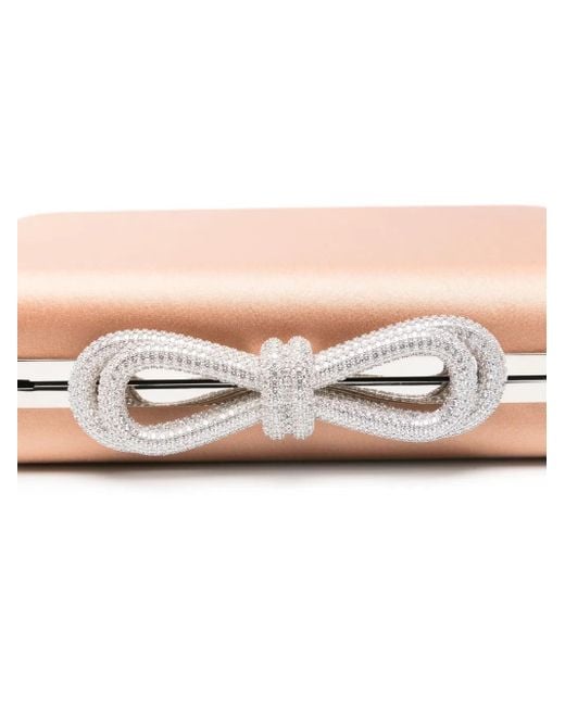 Mach & Mach Clutch Verfraaid Met Kristallen in het Pink