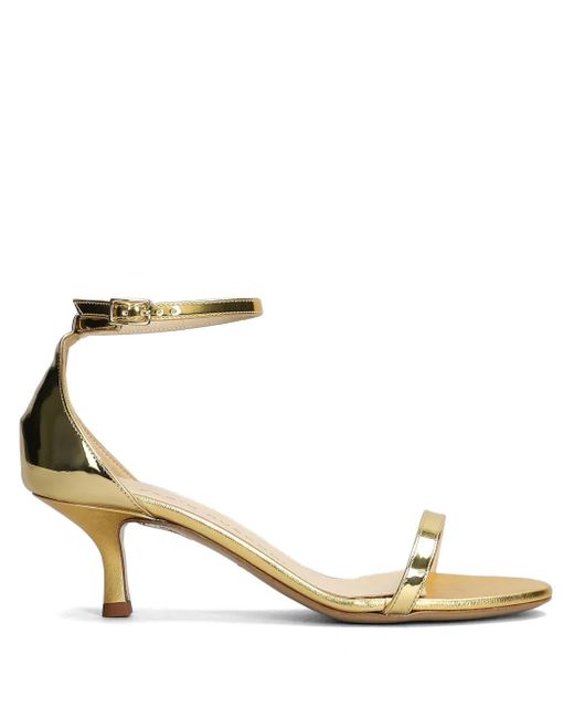 Sandales En Cuir Verni 55 Mm Fabio Rusconi en coloris Metallic