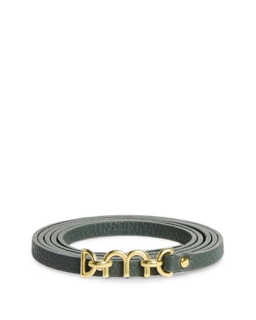 Momoní Green Farrel Double-Wrap Leather Belt