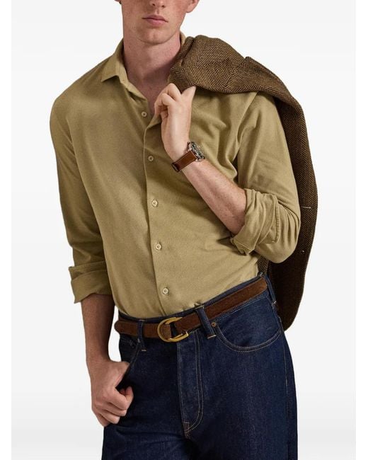 Polo Ralph Lauren White Featherweight Mesh Shirt for men