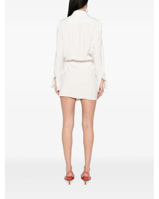 MOOS STUDIO White Day Kiss Mini Dress