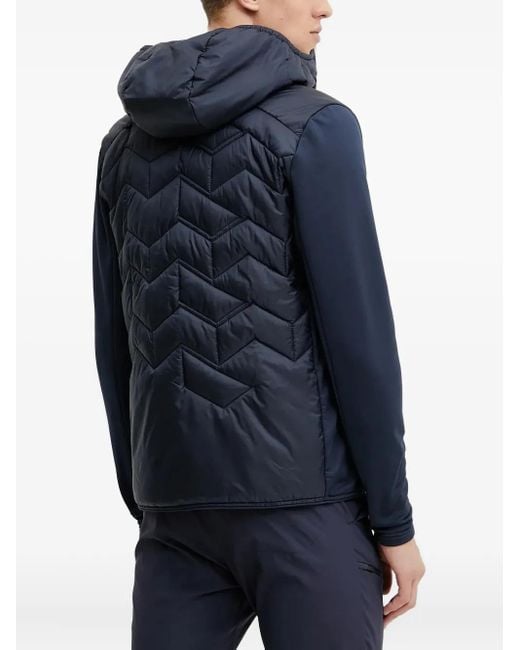 Peak Performance Blue Elevate Quilted Hooded Jacket for men