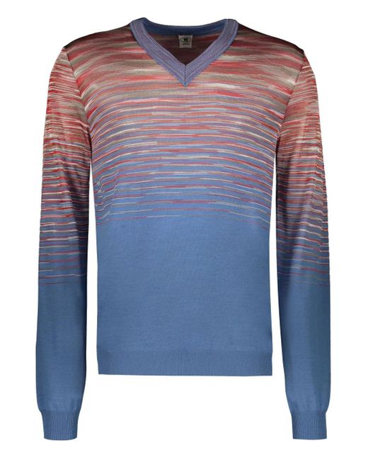 Missoni Klassischer Pullover in Blue für Herren