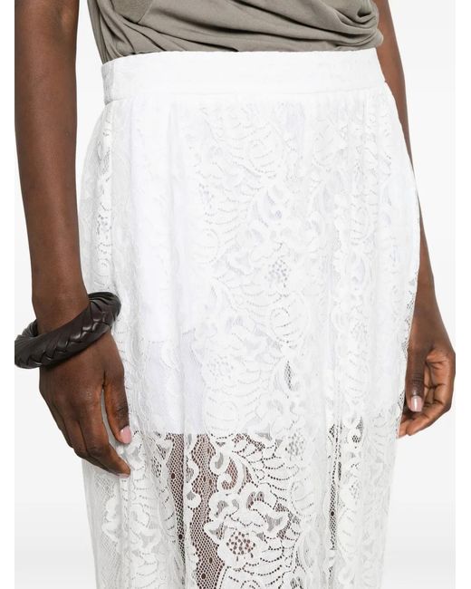 Imperial White Lace Trousers