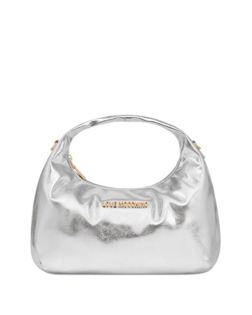 Love Moschino メタリック ショルダーバッグ Gray