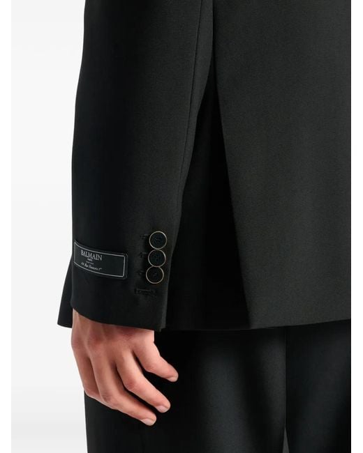 Balmain Black Wool 2-Button Jacket for men