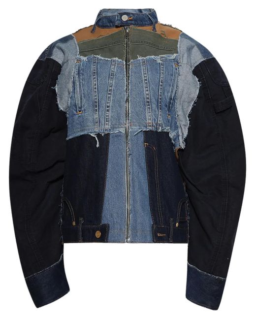 Natasha Zinko Blue Upcycled Denim Jacket