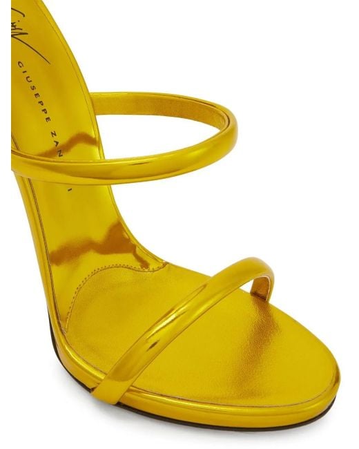 Giuseppe Zanotti Yellow South 115 Mm Sandals