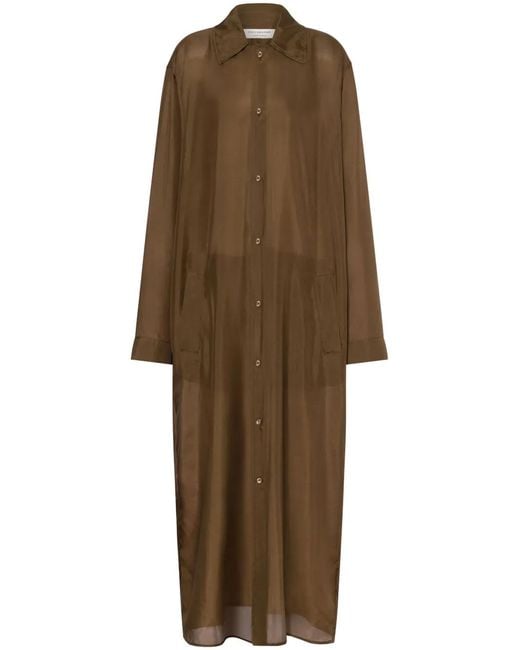 Philosophy Di Lorenzo Serafini Natural Habotai Silk Wash Long Coat