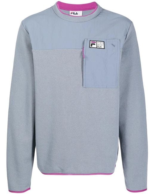 Sudadera Reciclada Fila de hombre de color Blue