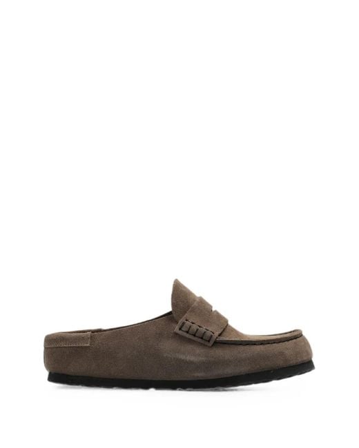 Birkenstock Brown Naples Suede Shoes