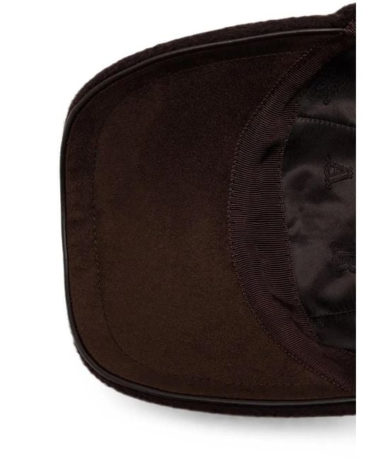 Max Mara Brown Logo-Patch Baseball Cap