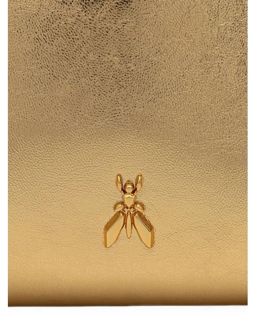 Patrizia Pepe Natural Fly Metallic Leather Mini Bags