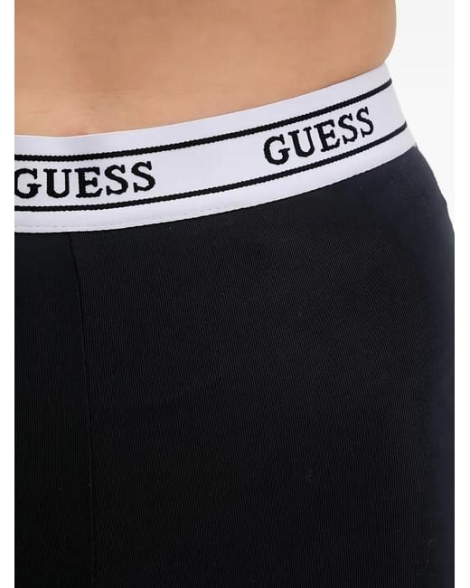 Guess Blue Aline Logo-Waistband Leggings