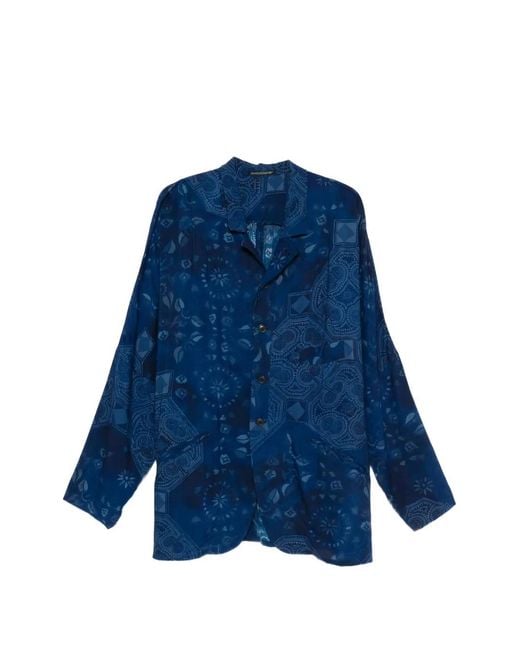 Veste Imprimée À Boutonnière Yohji Yamamoto pour homme en coloris Blue