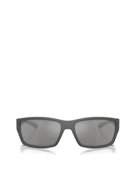 Arnette Gray Rectangle-Frame Sunglasses for men