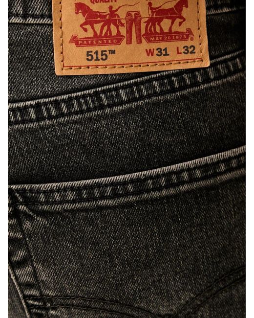 Levi's Black 515 Logo-Patch Jeans for men