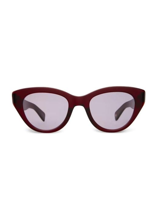 Garrett Leight キャットアイ サングラス Brown